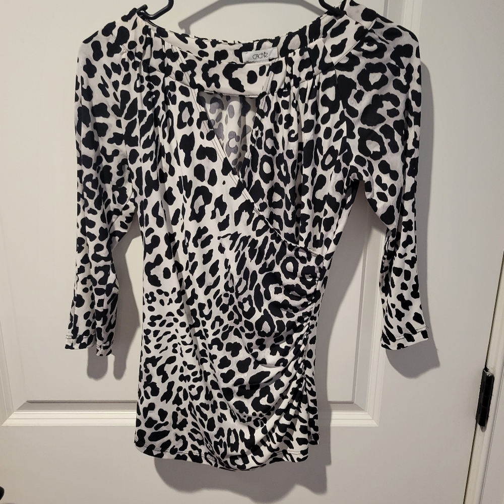 Vintage Cache animal print top size small